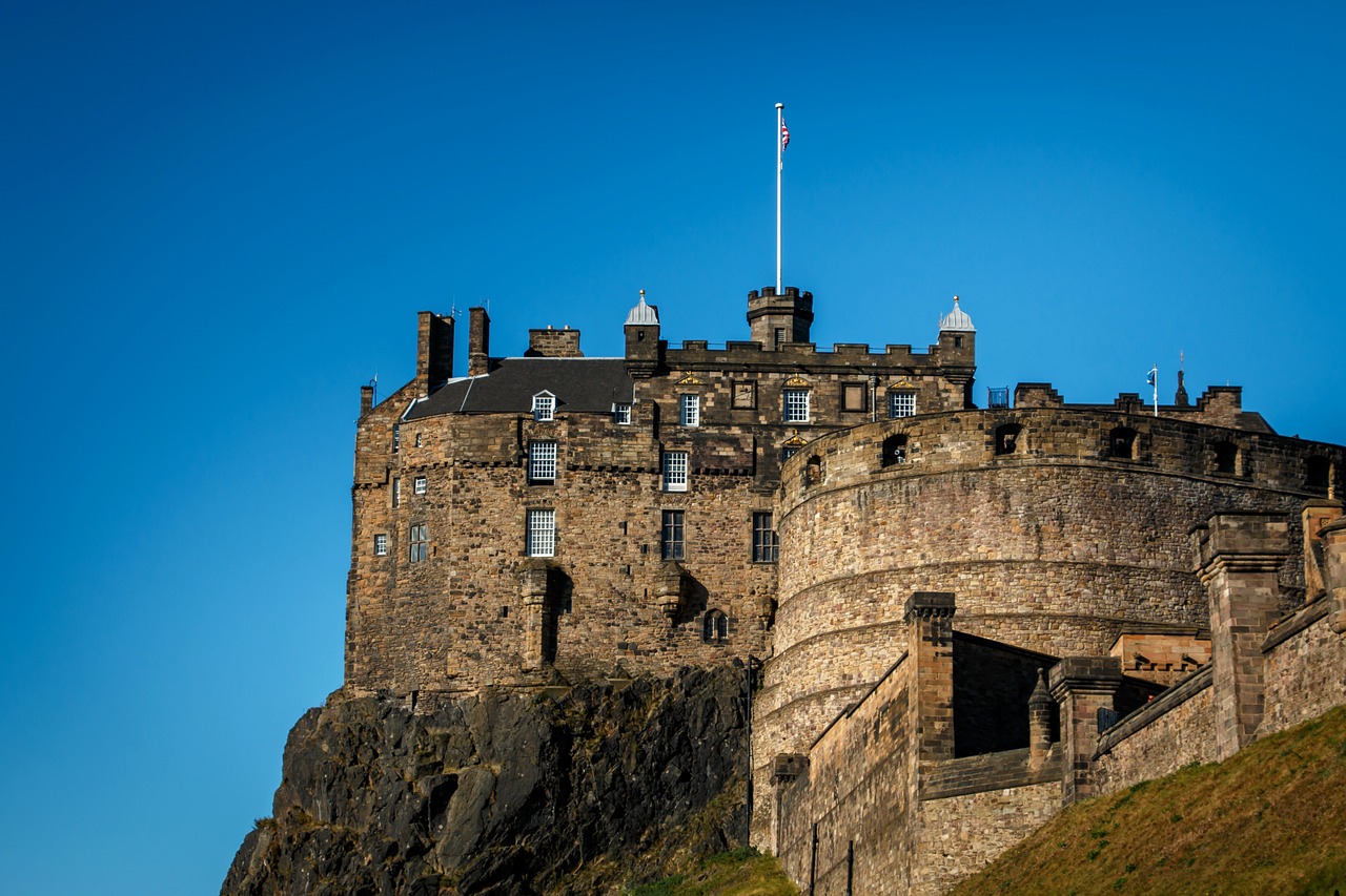 Edinburgh Castle on a hill