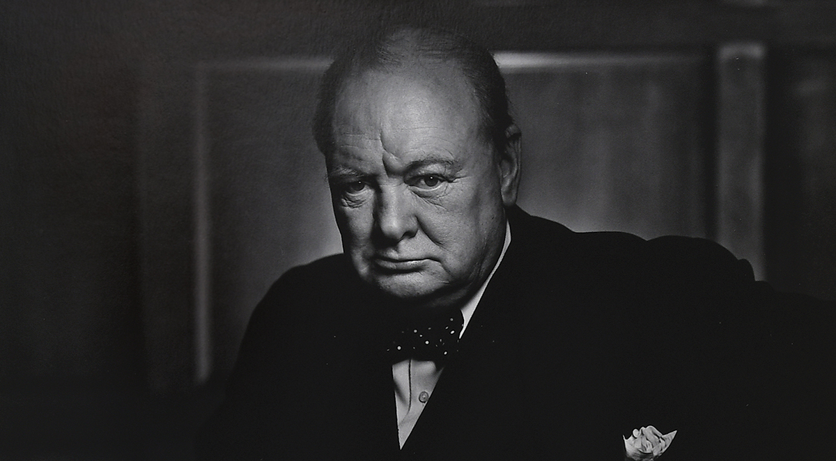 Portrait of Winston Churchill