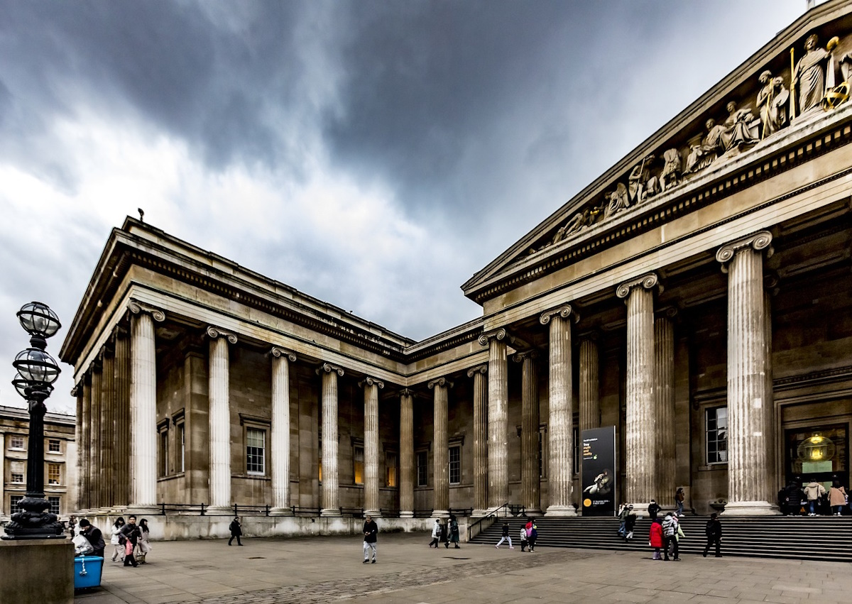 British Museum, a public institution dedicated to human history, art and culture, located in London