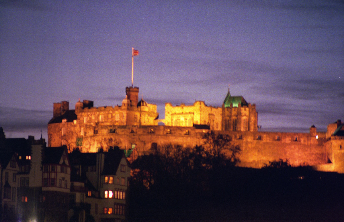 Edinburgh Castle at night