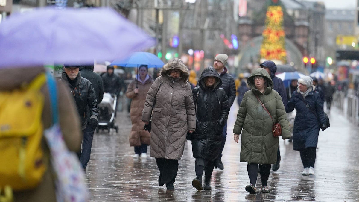 Glasgow on a rainy day