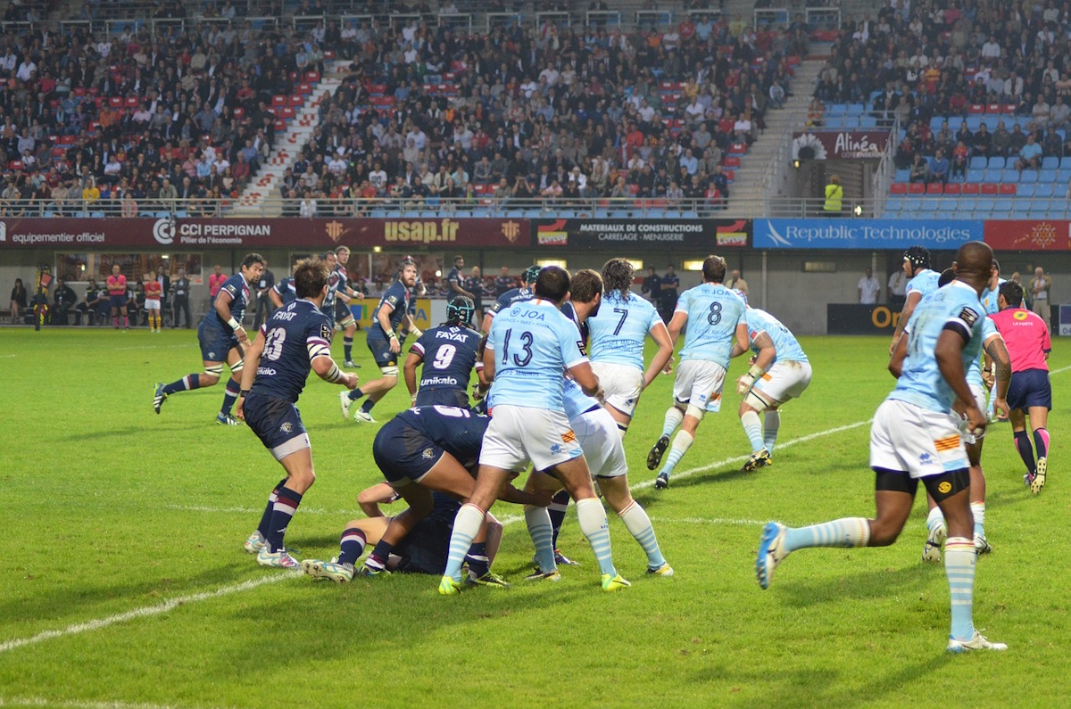 Rugby League match in action